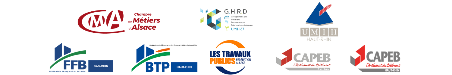 Logos partenaires dispositif restaurateurs btp