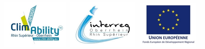 Logos Clim'Ability Interreg et FEDER