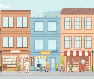 illustration de commerces